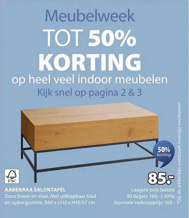AABENRAA SALONTAFEL