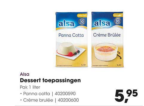 Alsa Dessert toepassingen Pak 1 liter