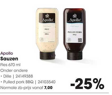 Apollo Sauzen 670 ml -25%