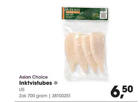 Asian Choice Inktvistubes U5 Zak 700 gram