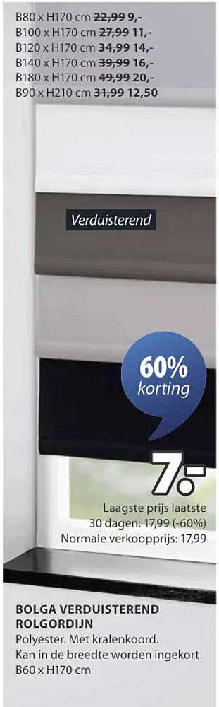 Bolga verduisterend rolgordijn