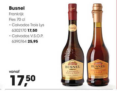 Busnel Calvados Trois Lys Fles 70 cl