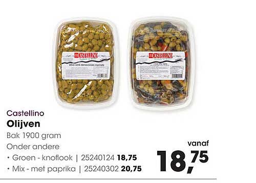 Castellino Olijven Bak 1900 gram