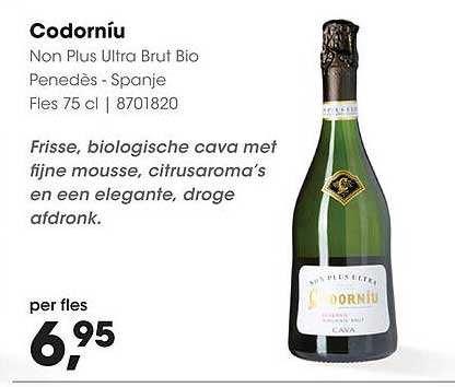 Codorníu Non Plus Ultra Brut Bio Penedès - Spanje