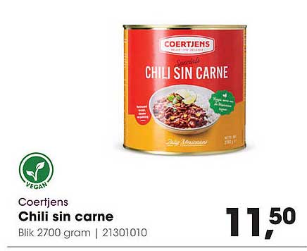 Coertjens Chili sin carne