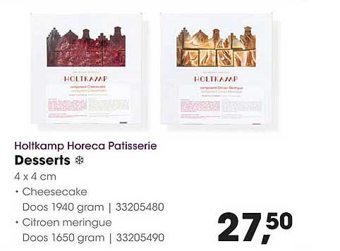 Holtkamp Horeca Patisserie Desserts