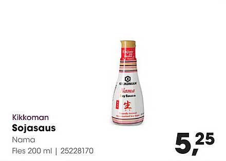 Kikkoman Sojasaus Nama Fles 200 ml