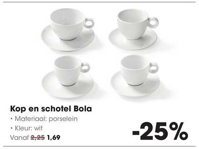 Kop en schotel Bola