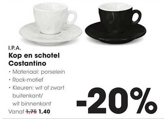 Kop en schotel Costantino