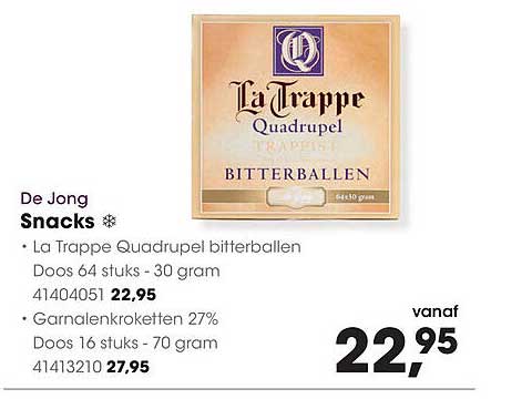 La Trappe Quadrupel bitterballen