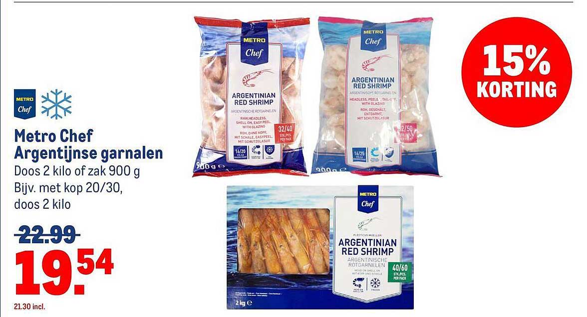 Metro Chef Argentijnse garnalen