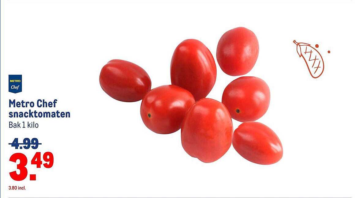 Metro Chef snacktomaten Bak 1 kilo