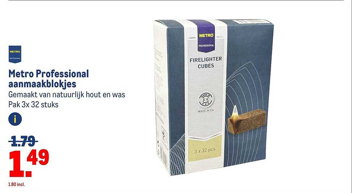 Metro Professional aanmaakblokjes