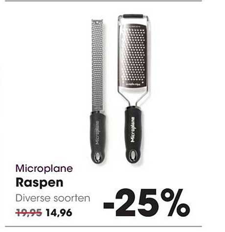 Microplane Raspen Diverse soorten