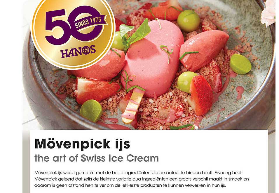 Mövenpick ijs the art of Swiss Ice Cream