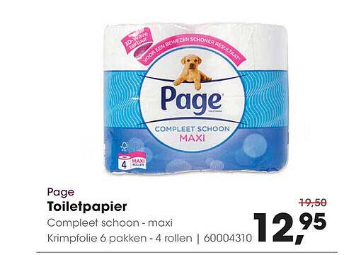 Page Toiletpapier Compleet schoon - maxi