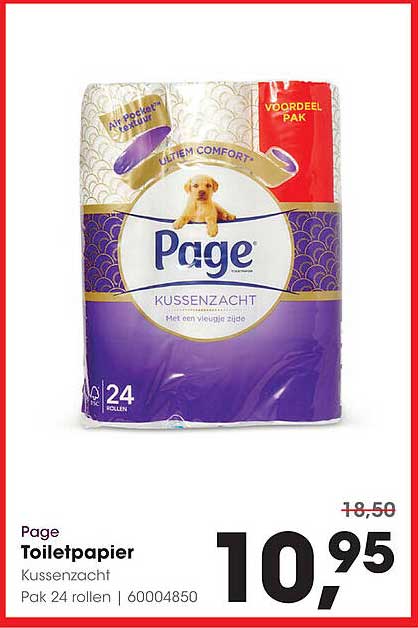 Page Toiletpapier Kussen zacht 24 rollen