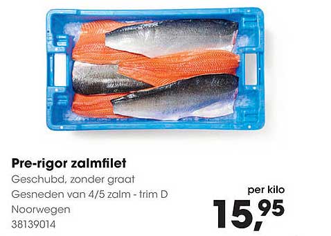 Pre-rigor zalmfilet
