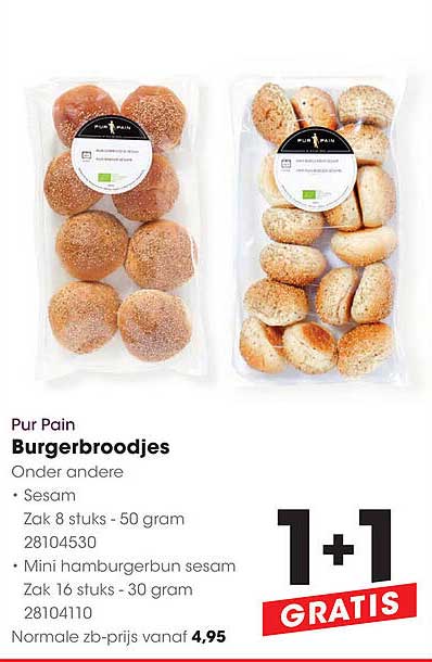 Pur Pain Burgerbroodjes