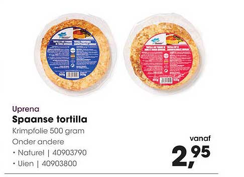 Spaanse tortilla Krimpfolie 500 gram