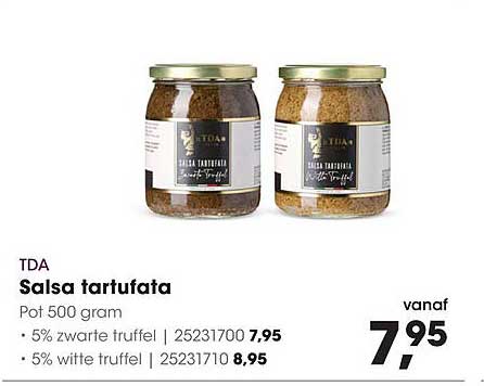 TDA Salsa tartufata Pot 500 gram