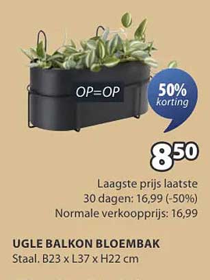 UGLE BALKON BLOEMBAK