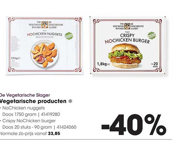Vegetarische producten van De Vegetarische Slager -40%