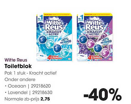 Witte Reus Toiletblok -40%