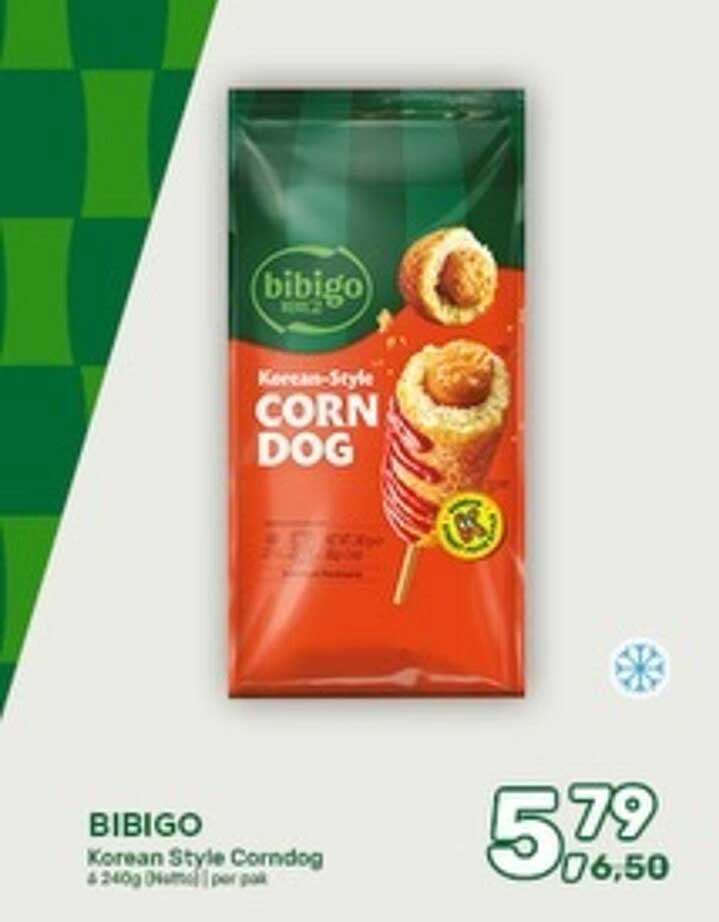 BIBIGO Korean Style Corndog 4 x 240g diepvries per pak