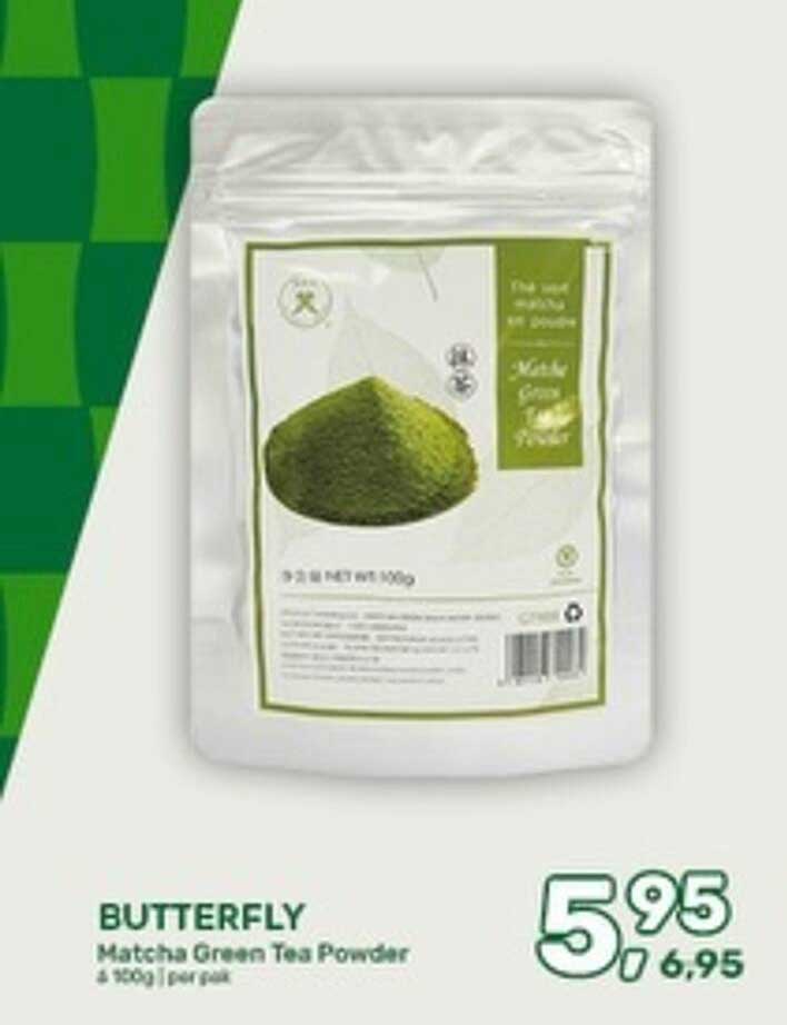 BUTTERFLY Matcha Green Tea Powder 4 x 100g | Per pak