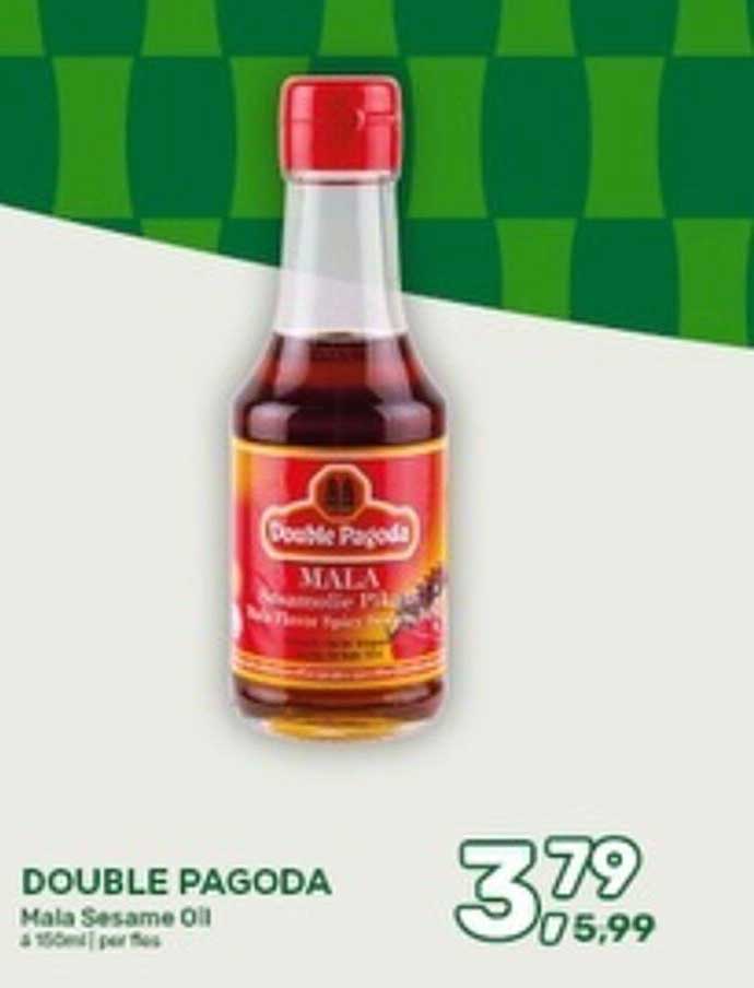DOUBLE PAGODA Mala Sesame Oil 4 x 150ml per fles