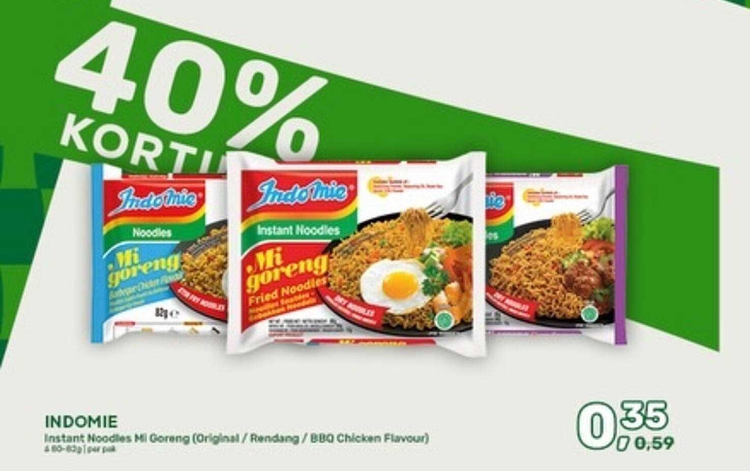 INDOMIE Instant Noodles Mi Goreng (Original / Rendang / BBQ Chicken Flavour)