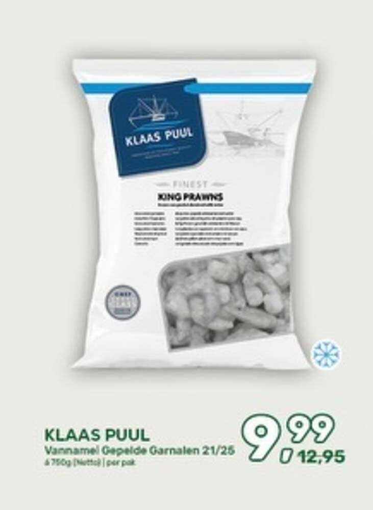 KLAAS PUUL Vannameli Gepelde Garnalen 21/25