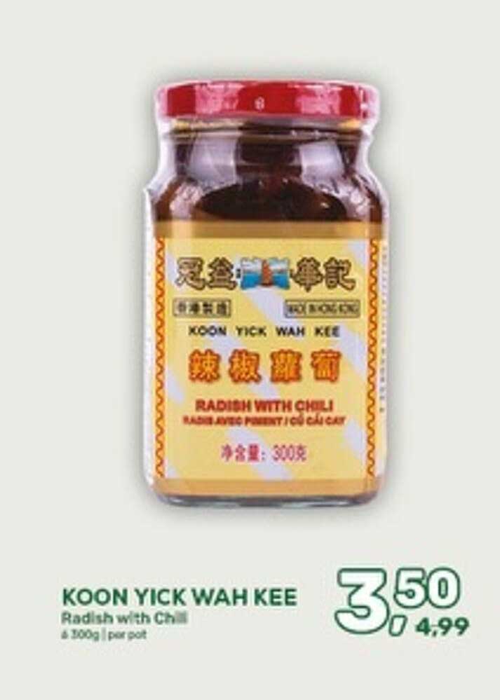 KOON YICK WAH KEE Radish with Chili 300g | per pot