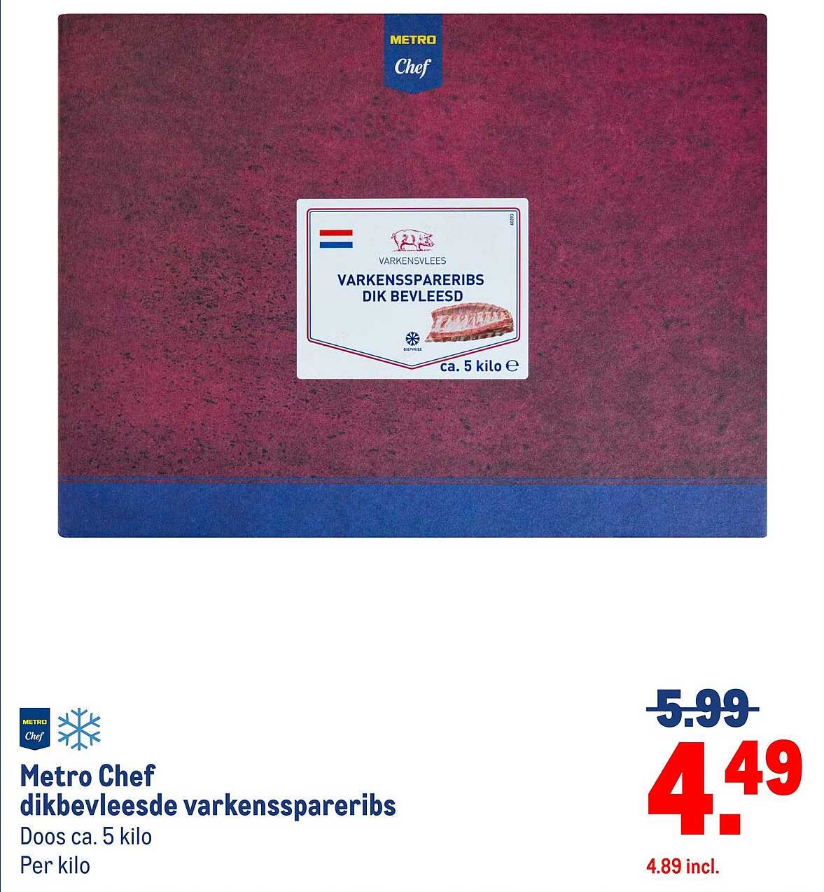 Metro Chef dikbeenvleesde varkensspareribs