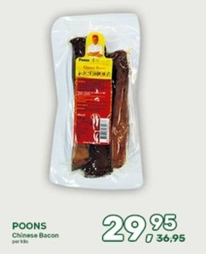 POONS Chinese Bacon per kilo