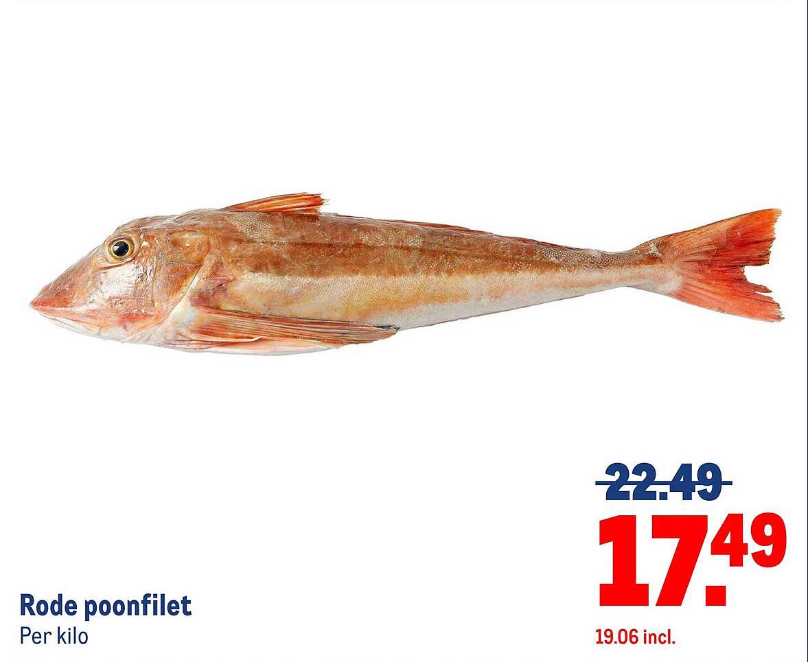 Rode poonfilet