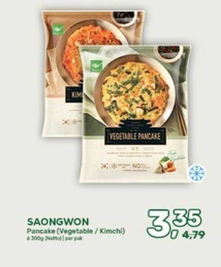 SAONGWON Pancake ( Vegetable / Kimchi ) 4 300g stuks per pak