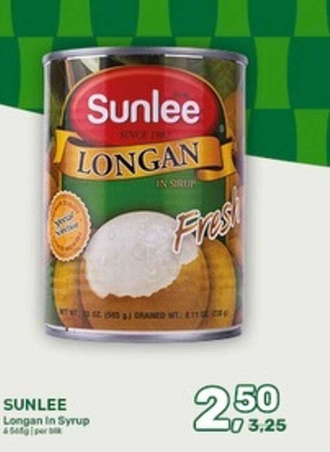 Sunlee Longan in Syrup 4 x 565g per blik