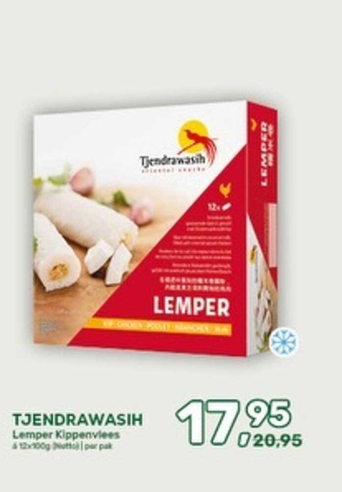 TJENDRAWASIH Lemper Klippenvlees 4 x 12x100g (Netto) per pak