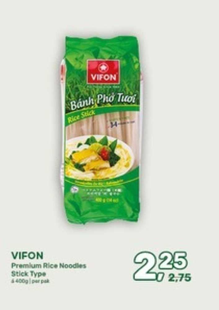 VIFON Premium Rice Noodles Stick Type 4 x 400g | per pak