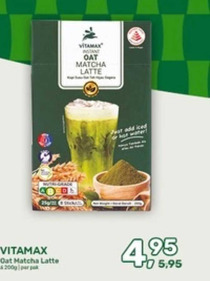 VITAMAX Oat Matcha Latte 4 x 230g | per pak