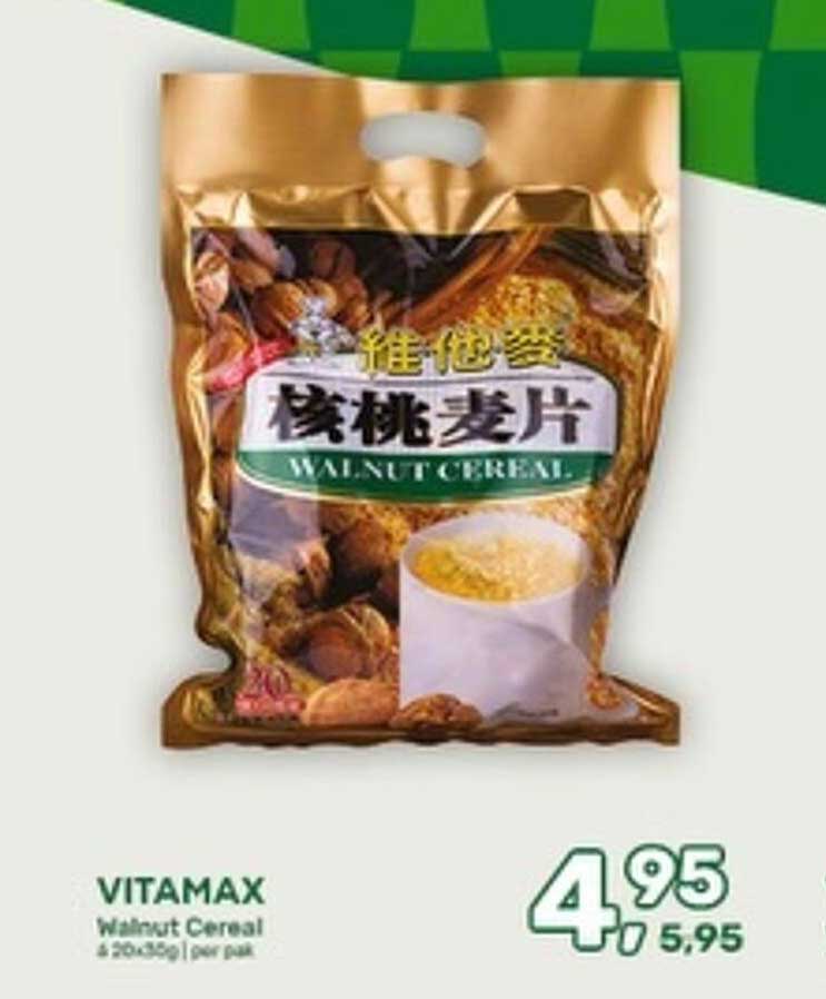 Vitamax Walnut Cereal 4 x 30-40g | per pak