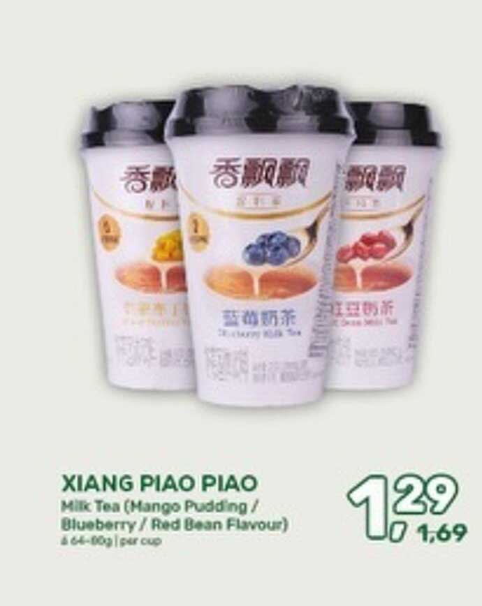 XIANG PIAO PIAO Milk Tea (Mango Pudding / Blueberry / Red Bean Flavour)
