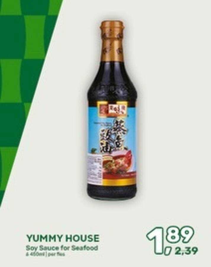 YUMMY HOUSE Soy Sauce for Seafood 4 glazen/pak fles
