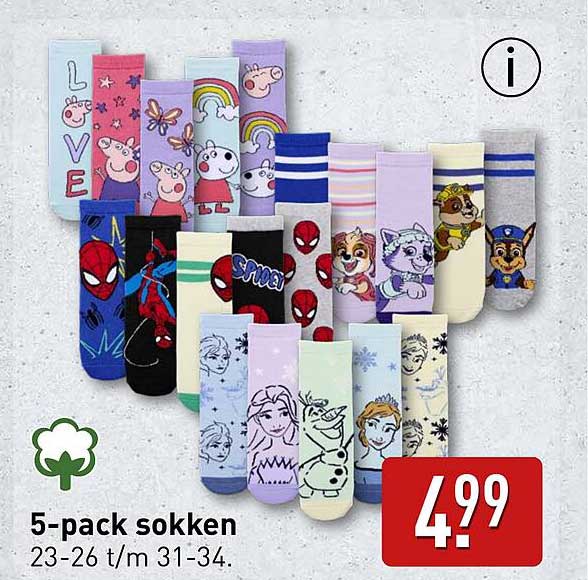 5-pack sokken