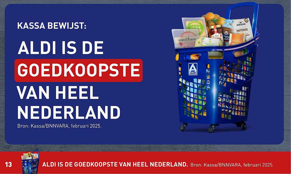 ALDI IS DE GOEDKOOPSTE VAN HEEL NEDERLAND