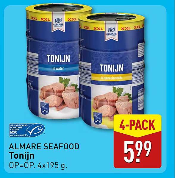 ALMARE SEAFOOD Tonijn 4-PACK