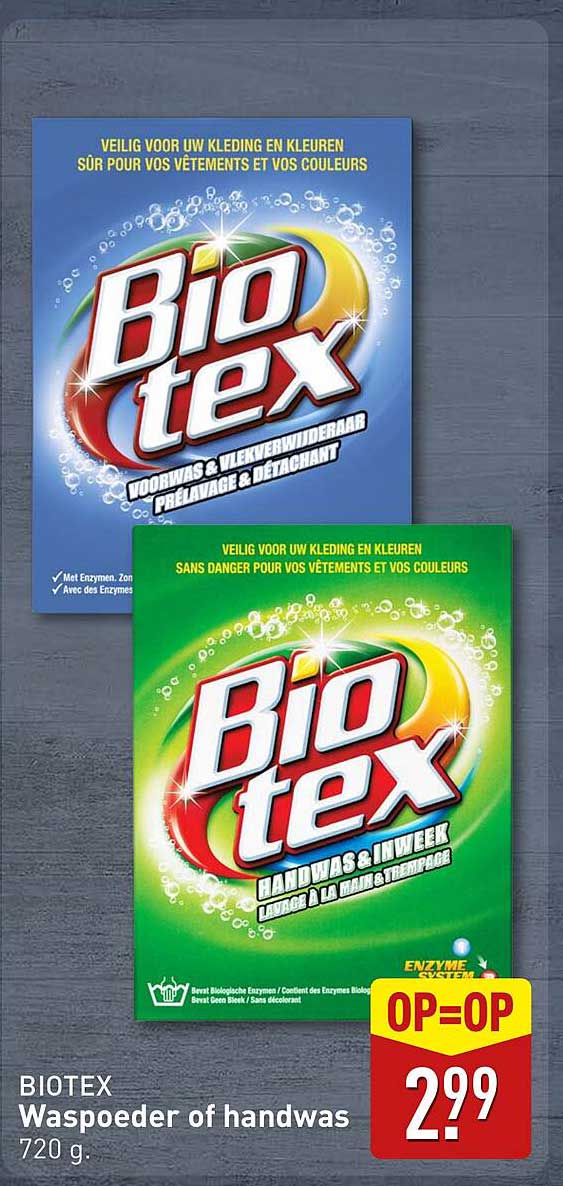 BIOTEX Waspoeder of handwas 720 g