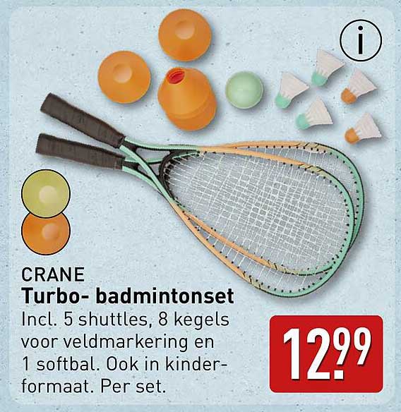 CRANE Turbo- badmintonsset